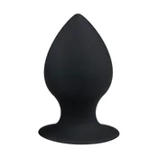 analni čep Round, črn-medium