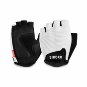 SIROKO AERO WHITE kolesarske rokavice – velikost S – na zalogi