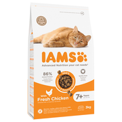 IAMS Advanced Nutrition Senior Cat s piščancem - Varčno pakiranje: 2 x 3 kg