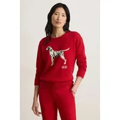 LAUREN RALPH LAUREN Pulover 200B27843001 Rdeča Relaxed Fit
