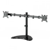 Gembird MS-D2ST-02 namizno stojalo za dva monitorja 13”-32” črn