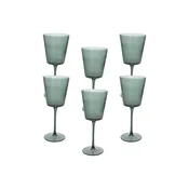 Tognana komplet kozarcev na peclju za vino iz barvanega stekla 370 ml