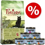 Probni set: Purizon 400 g & Cosma Nature 6 x 70 g - Set 2: Purizon Adult riba
