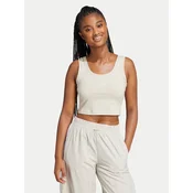 ADIDAS SPORTSWEAR Športni top Essentials svetlo siva/bela