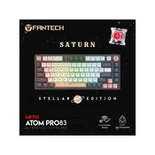 Tastatura mehanicka Gaming Fantech MK913 RGB Atom PRO83 Wireless Saturn (RED switch)