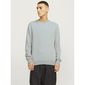 Light grey mens sweater Jack & Jones Globe - Mens