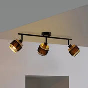 OSRAM stropna svetilka Decor Spot Hornet, 3-žarek, črna/zlata - Dnevna soba/jedilnica - Sodobni - črna, zlata - Tkanine/tekstil