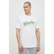 Pamucna majica Columbia boja: bijela, s uzorkom
