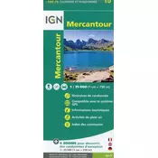 IGN 75 000 Touristische Wanderkarte 10 Mercantour