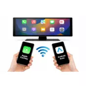 Farrot FARROT 10.26 zaslon za avto CarPlay Android Auto Bluetooth WiFi GPS, IPS zaslon na dotik, 2× nosilec (armatura + vetrobransko steklo)