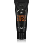 Scottish Fine Soaps Thistle & Black Pepper vlažilna krema za obraz za moške 75 ml
