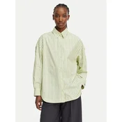 BOSS Srajca C Bostatta 50559241 Svetlo zelena Oversize
