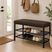 Hanah Home cipelarnik Lotus, 30 cm, braon