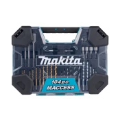 Makita Komplet svedrov a príslušenstva 104 kosov v plastičnem kovčku E-22604
