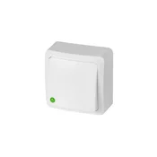 BERG stikalo NO luč n/t 10AX IP20 bela 3713-00