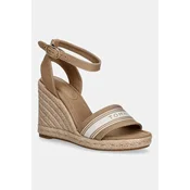 Tommy Hilfiger sandali s polno peto HIGH WEDGE ESPAD WEBBING