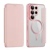 Etui SmartMag Book z Magsafe tehnologijo in RFID denarnico za Samsung Galaxy S26 Ultra - pink