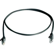 Telegärtner RJ45 omrežni priključni kabel CAT 5e U/UTP 5 m črne barve z zaščito pred gorenjem, brez halogena Telegärtner