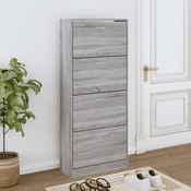 Ormaric za cipele boja hrasta 63x24x147 cm konstruirano drvo