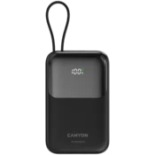 CANYON power bank OnPower 101 built-in cable 10000 mAh PD22.5W Black