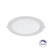 Braytron Ugradni LED panel BRY-SMD-CRP-18W-OKRUGLI-DIMABILNI-8INC-BELI-6500K