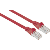 Intellinet Intellinet 740630 RJ45 omrežni kabel\, Patch kabel CAT 6a S/FTP 0.50 m rdeča zaščita iz folije\, pletena zaščita\, zaščiten\, brez halogena 1 kos, (20417678)