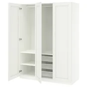 PAX/GULLABERG Garderobni sestav, bela/bela, 150x60x201 cm