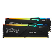DDR5 64GB 5600MHz CL40 KIT (2x32GB) Kingston RGB Fury Beast XMP3.0 1,25V Fury črna (KF556C40BBAK2-64)