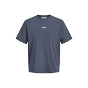 JACK & JONES Majica JCOCLUB ecru / temno modra / bela