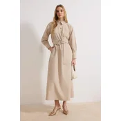 Trendyol Modest Ženska haljina Tctss26Eb00023, Bež