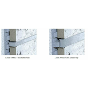 Nosilec za ploščice, brušeni aluminij, (d) 100 cm, 9 x 5 mm - 24 - Aluminij - Sapho - 100x0,9x0,5cm
