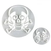 Modelčki za sladkorni fondant SKULL, 2 kosa