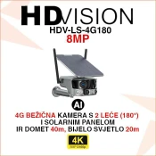 HDVISION 4G BATERIJSKA AI KAMERA SA SOLARNIM PANELOM HDV-LS-4G180