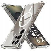 Hibridni ovitek Techsuit Shockproof MagSafe za Samsung Galaxy S25 Ultra - clear