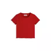 TOMMY HILFIGER Majica ESSENTIAL  rdeča