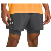 Kratke hlače Under Armour UA LAUNCH 5 2-IN-1 SHORTS-GRY