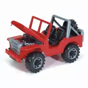 Bruder Cross Country Jeep / Džip Vilis crveni 02540