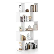 COSTWAY Večnamenska knjižna omara 5 visokih polic 70 x 23,5 x 158 cm, (5000099247)