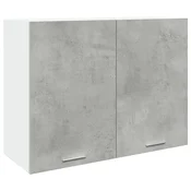 Vidaxl Viseča omarica “Lyon” betonsko siva 80x31x60 cm iverna plošča