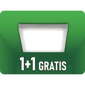 V-TAC LED POVRŠINSKA PLOŠČA Z NAPAJALNIKOM 18W, 1200LM, KVADRAT, 1+1 gratis! Barva světla: Topla bela