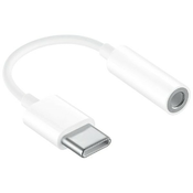 Adapter USB-C v 3,5mm audio vtič - 13cm bel