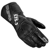 Sportske kožne rukavice za motor Spidi STS-3, crne