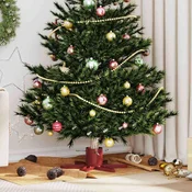 Vidaxl Stojalo za božično drevo 1.73 Rdeča 49 x 49 x 15,5 cm Jeklo
