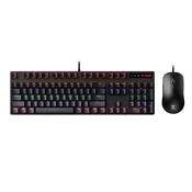 Rapoo Tastatura, Žicana, Crna + Miš, Crni