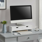 Stojalo za monitor Mänttä z dvema predaloma - 50 x 18 x 13 cm - Ergonomija in udobje za vaš delovni prostor -