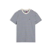 Tommy Jeans Majica kremna/marine/svetlo modra