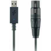 SoundSwitch Micro DMX Interface Crna 123 mm USB kabel