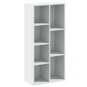 Vidaxl Knjižna omara bela 50x25x105 cm inženirski les