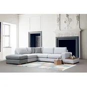 Atelier del Sofa Ugaona garnitura Loop 3 95x85x246cm Siva