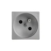 shumee Enojna vtičnica Simon Connect K45 z/brez 16A IP20, hitri konektorji, eloksiran aluminij K22/8